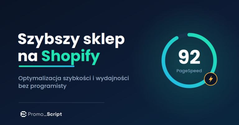 Jak przyśpieszyć sklep na Shopify? - banner na bloga