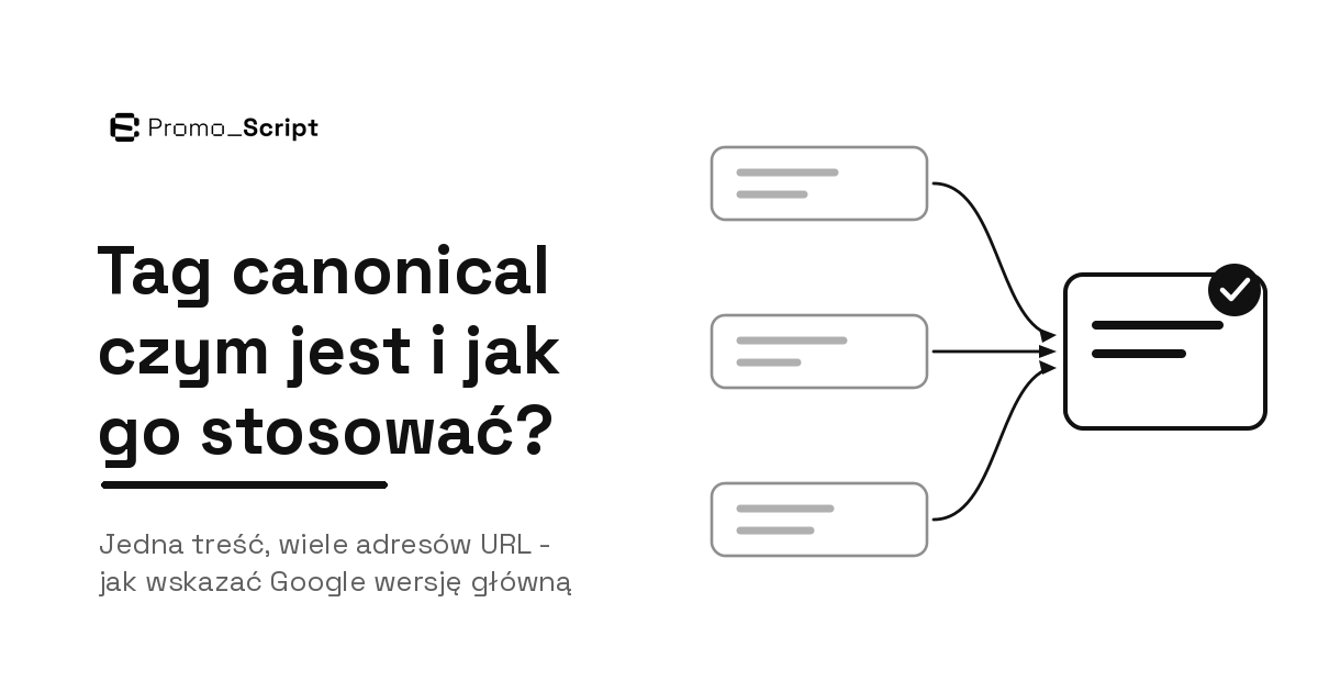 Adres kanoniczny - grafika / banner