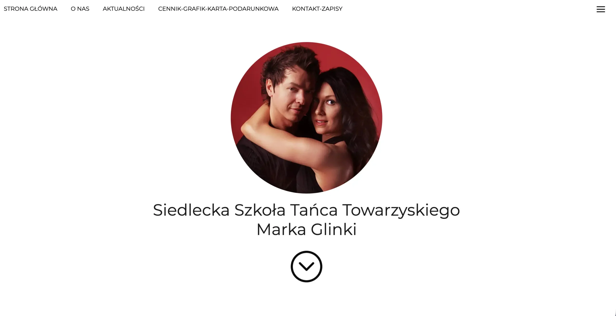 Realizacja strony Siedleckiej Szkoły Tańca Towarzyskiego